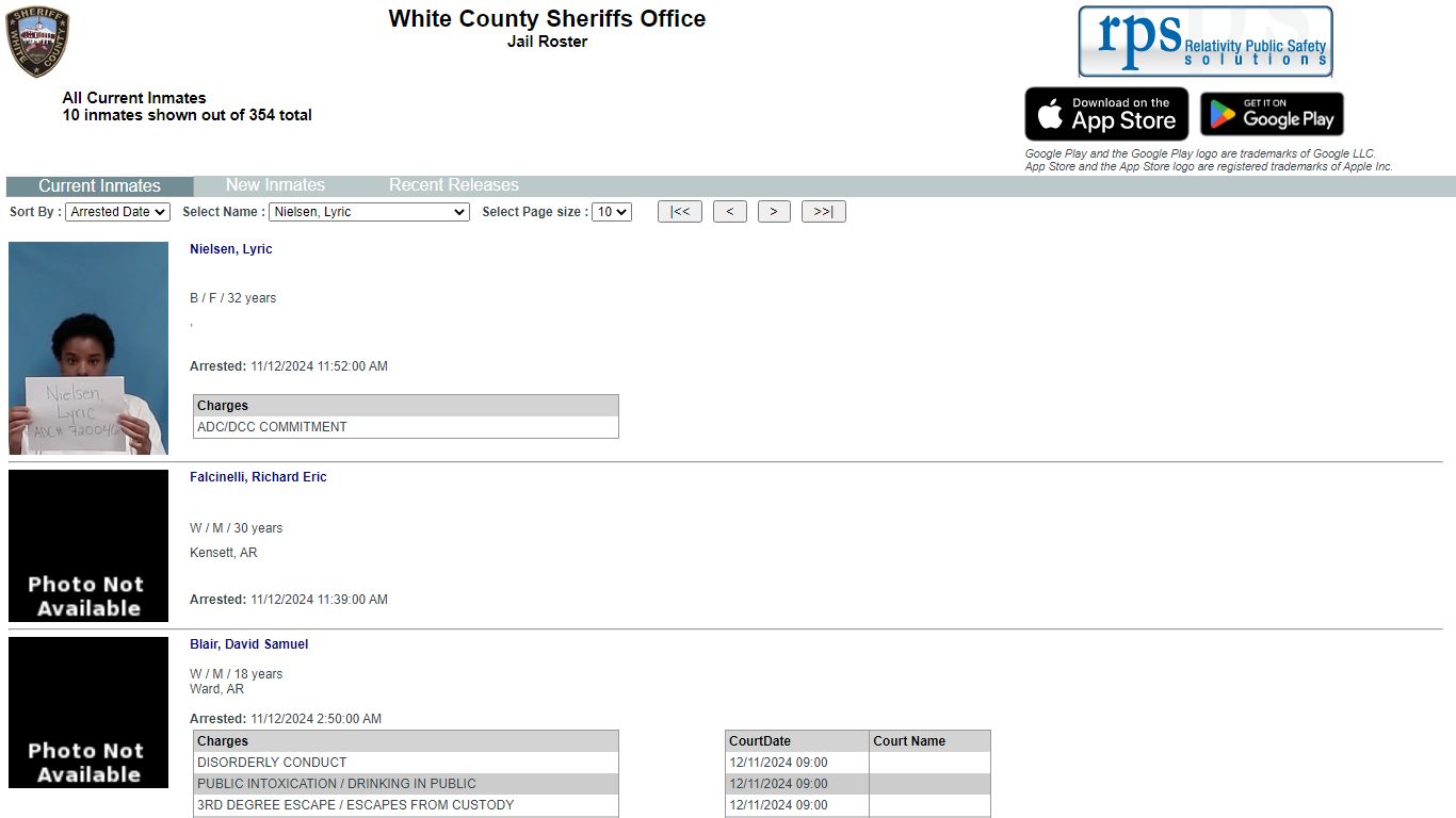 White County Sheriffs Office - List Inmates - myr2m.com