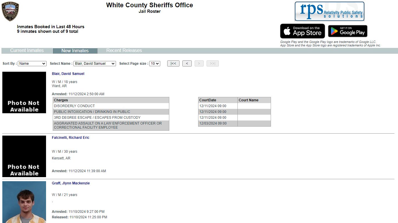 White County Sheriffs Office - List Inmates - myr2m.com